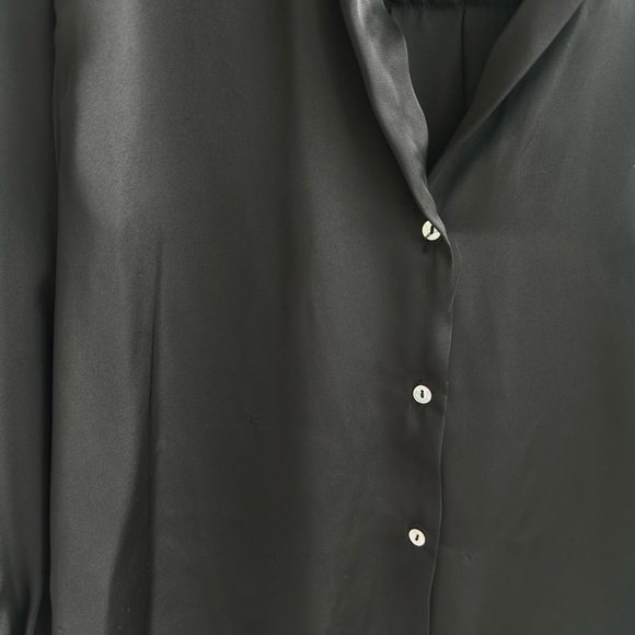 Zara black silk blouse - Picture 3 of 3